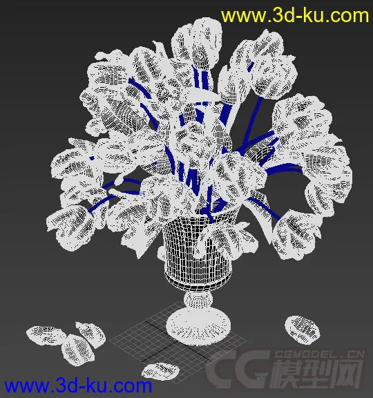 一束鲜花模型的图片2