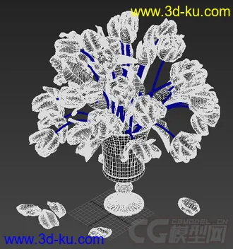 一束鲜花模型的图片