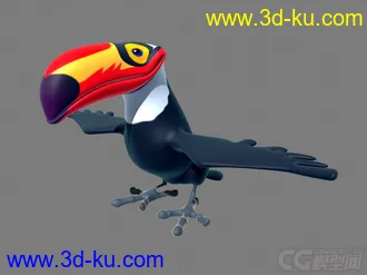 3D打印模型Tucan 鸟的图片