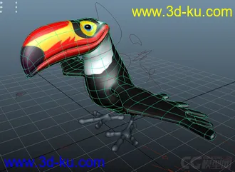 3D打印模型Tucan 鸟的图片