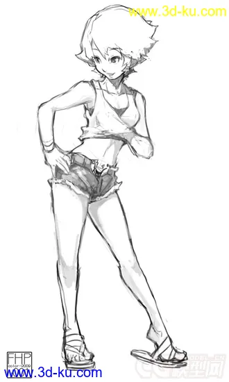 3D打印模型【精品】2D二维角色场景原画合集，吐血奉献的图片