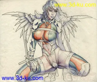 3D打印模型【精品】2D二维角色场景原画合集，吐血奉献的图片