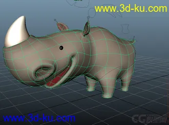 3D打印模型Rhino 犀牛的图片