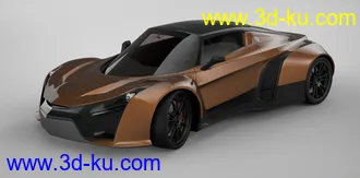 3D打印模型漂亮的超级小跑车--SOLIDWORKS打开的图片