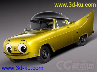 3D打印模型卡通汽车，卡通轿车，轿车，汽车，喜欢带走的图片