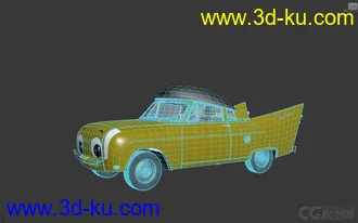 3D打印模型卡通汽车，卡通轿车，轿车，汽车，喜欢带走的图片