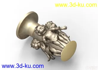 3D打印模型三个小男孩的图片