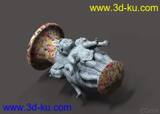 3D打印模型三个小男孩的图片