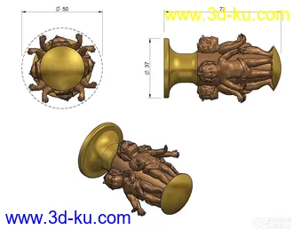 3D打印模型三个小男孩的图片