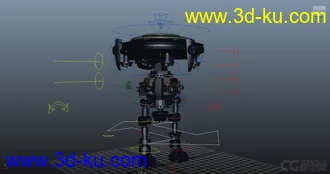 3D打印模型太空机械人，机器人，机械手，轴承臂的图片