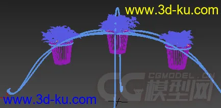 铁艺花架 模型的图片2