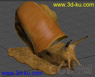 一只蜗牛模型的图片