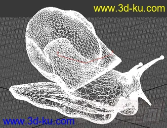 一只蜗牛模型的图片