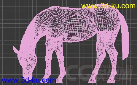 一匹白马模型的图片1