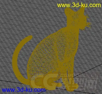 一只小花猫模型的图片