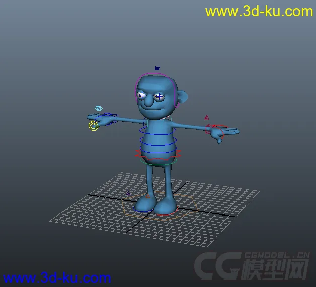 generi_rig_v1.1小蓝人模型的图片1