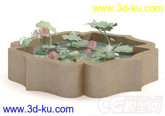 一个荷花池模型的图片