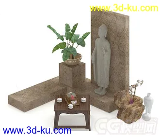 一个装饰场景模型的图片
