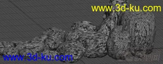 一堆假山石模型的图片