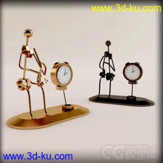 桌面装饰品 钟模型的图片