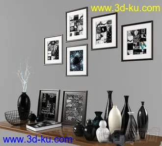3D打印模型桌面装饰物品 相框 花瓶的图片
