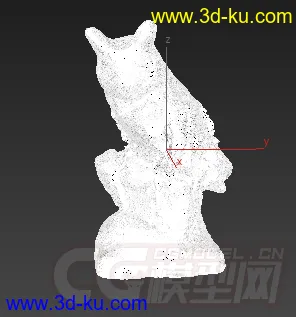 桌面装饰品 一只猫头鹰模型的图片