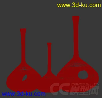 室内装饰品 花瓶模型的图片