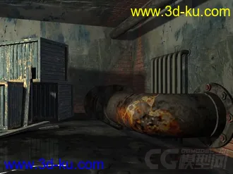 废旧管道场景模型的图片