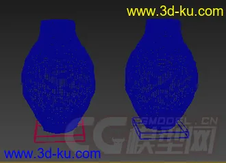 装饰品 一个异形的花瓶模型的图片