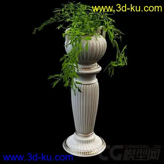 装饰品 一个花盆模型的图片