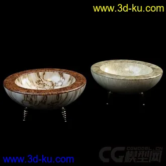 装饰品 两个花盆模型的图片