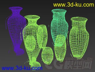 室内装饰物品 瓷瓶模型的图片