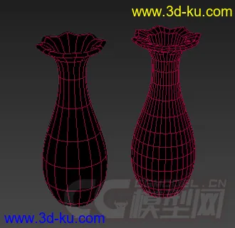 装饰品 挺漂亮的一个白色瓷瓶模型的图片