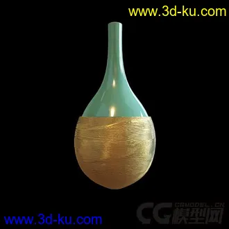 大肚圆底花瓶模型的图片