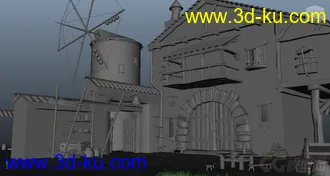 3D打印模型半卡通房子的图片