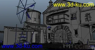 3D打印模型半卡通房子的图片