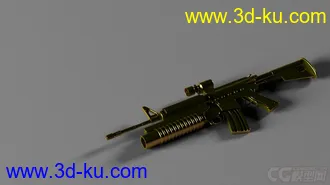 3D打印模型榴弹枪2333。的图片
