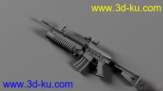 3D打印模型榴弹枪2333。的图片