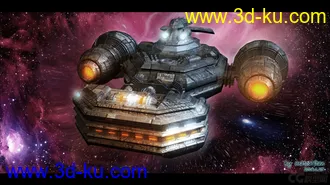 3D打印模型【原创】自己做的小飞船 有喜欢的朋友拿去吧的图片