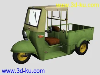 3D打印模型城里已经禁运营的 三轮摩的的图片