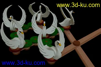 小天鹅玩具模型的图片