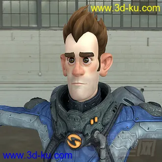 3D打印模型Sven SpaceMan rig with full controls and textures (Maya 2016)的图片