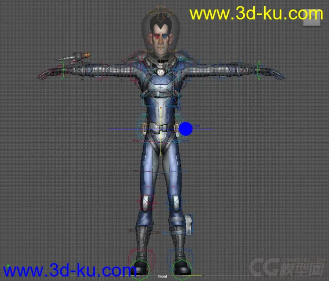 Sven SpaceMan rig with full controls and textures (Maya 2016)模型的图片4
