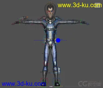 3D打印模型Sven SpaceMan rig with full controls and textures (Maya 2016)的图片