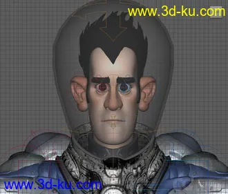 3D打印模型Sven SpaceMan rig with full controls and textures (Maya 2016)的图片