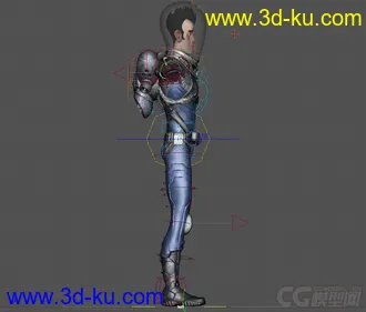 3D打印模型Sven SpaceMan rig with full controls and textures (Maya 2016)的图片