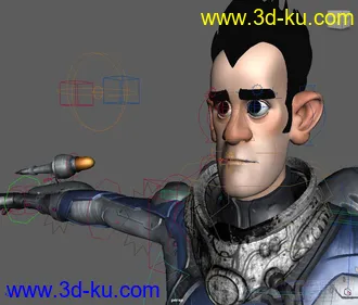 3D打印模型Sven SpaceMan rig with full controls and textures (Maya 2016)的图片