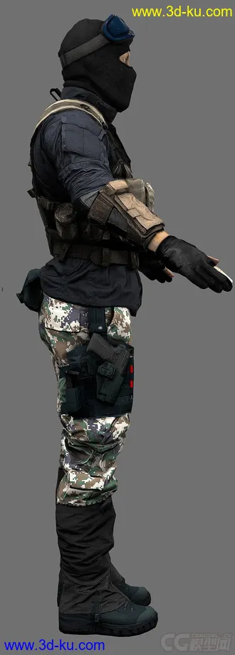 3D打印模型次时代的特种兵的图片