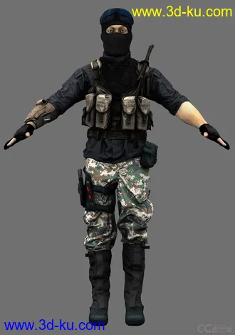 3D打印模型次时代的特种兵的图片