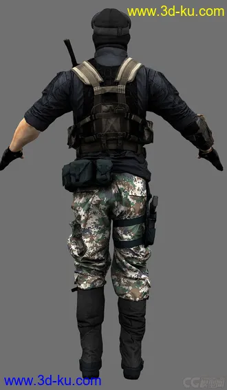 3D打印模型次时代的特种兵的图片